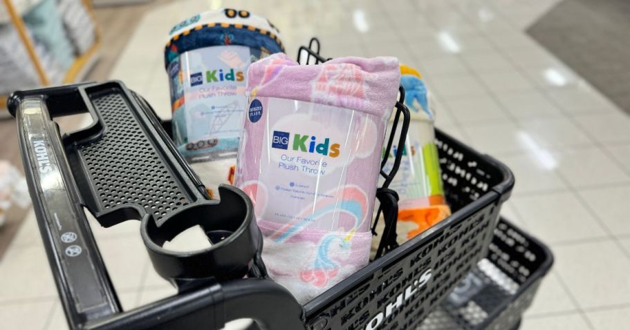 Kohl’s The Big One Kids Throw Blankets from $10.49