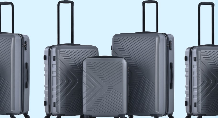 Three stock image of three piece luggage