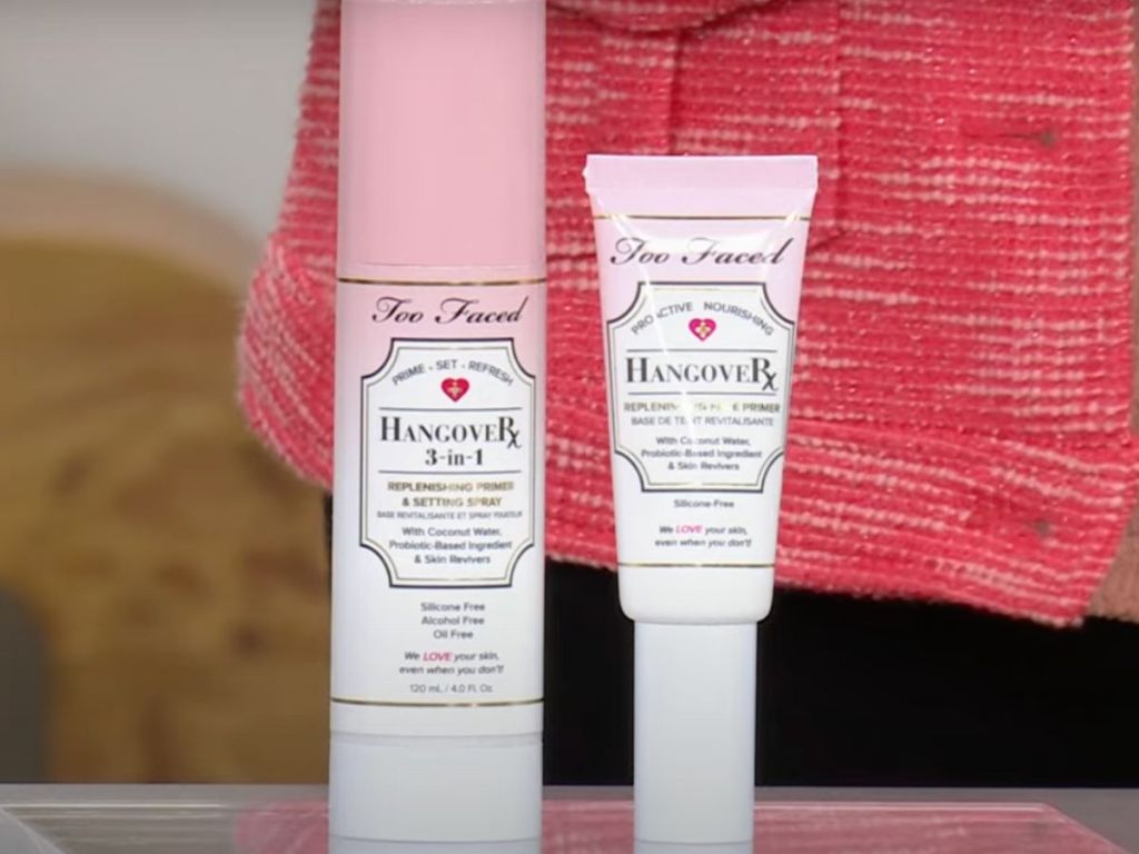 A Too Faced Hangover Setting Spray and Primer