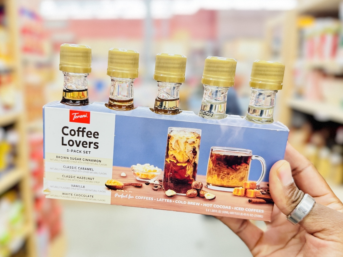 Torani Syrup Sampler 5-Pack Only $10.99 at World Market – Perfect Stocking Stuffer!