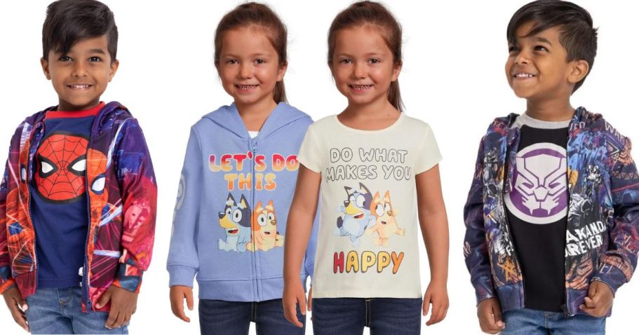 Toddler Hoodie & Tee Sets ONLY $10 on Walmart.com (Reg $19) | 15 Fun Characters