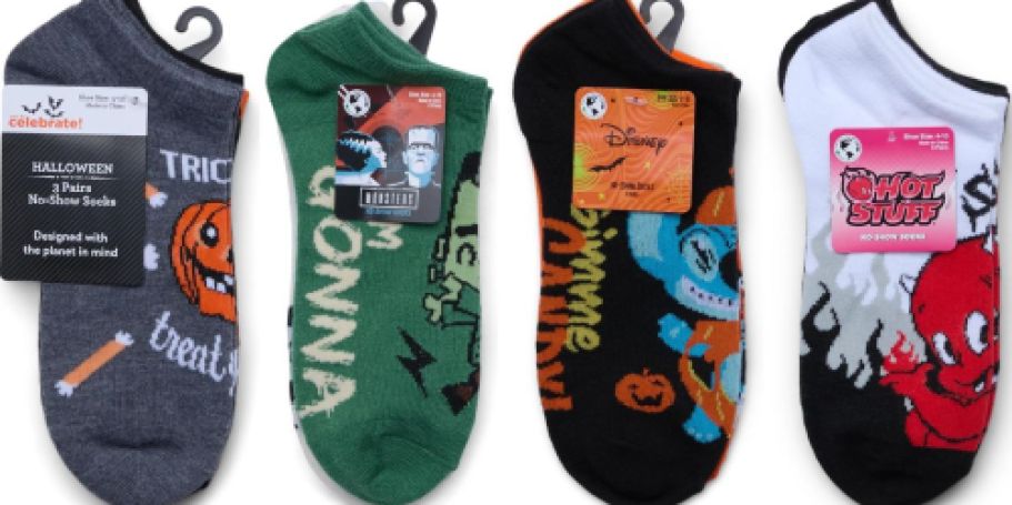 Halloween Character Socks 3-Packs ONLY $1 on Walmart.com