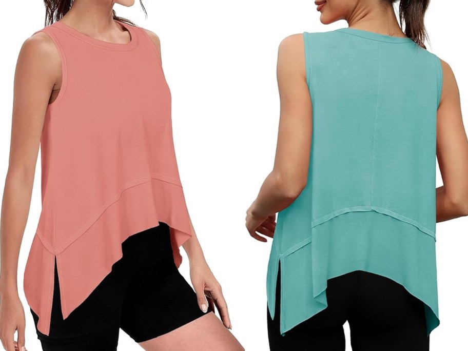 Raw Cut Flowy Tank Top in two colors