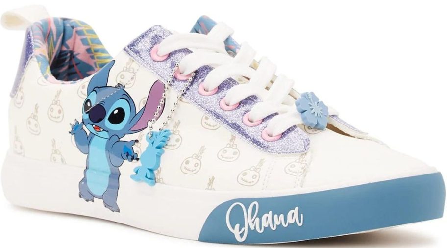 Stock image of Disney Stitch women's low top sneakers