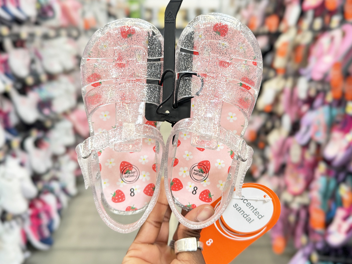 scented jelly sandals