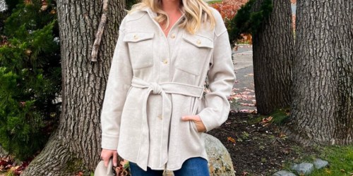 Hurry! Women’s Casual Belted Coat Only $16.44 Shipped on Amazon | 10 Color Options!