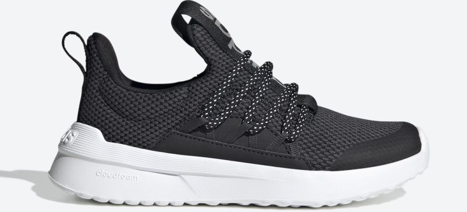 black slip-on adidas shoe