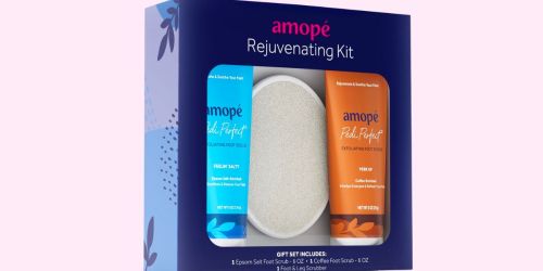 Highly-Rated Amopé Rejuvenating 3-Piece Foot Scrub Kit Only $7.26 Shipped on Amazon