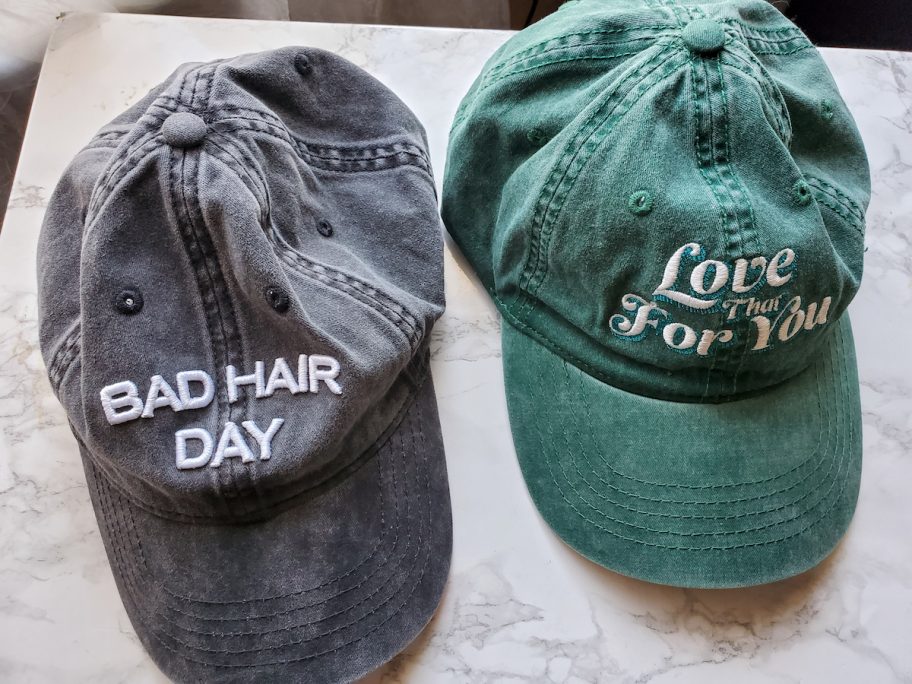 bad hair day and love that for you hats