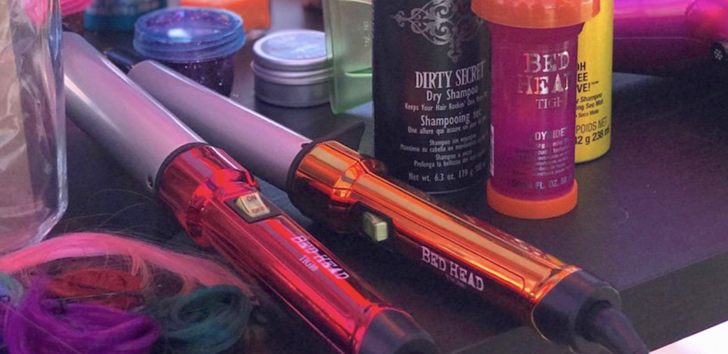 Bed head shop curling wand purple