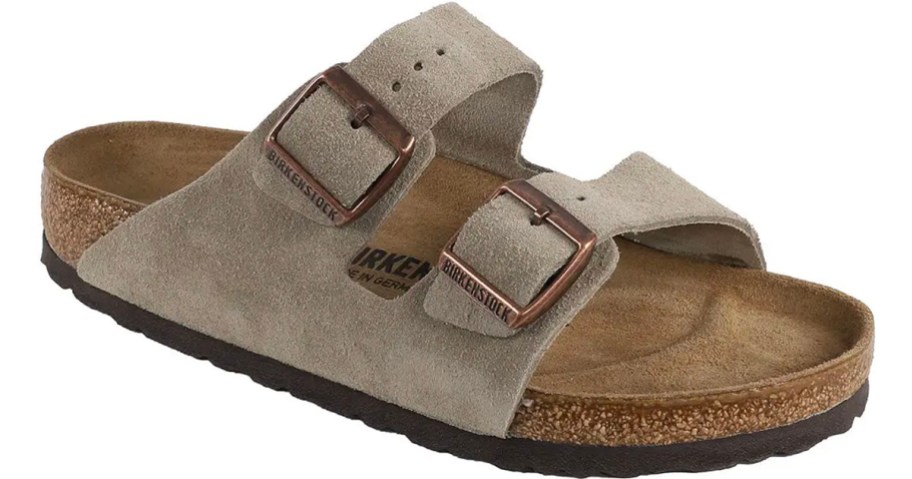 gray birkenstock sandals stock image