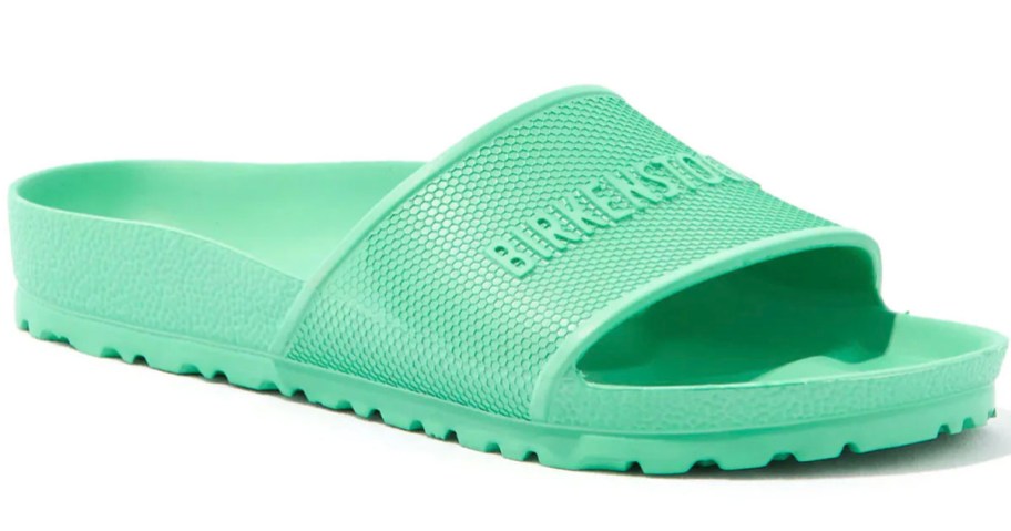 green birkenstock sandals stock image