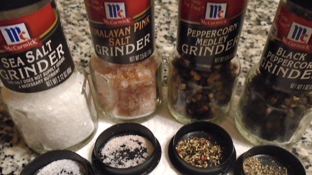 McCormick salt and pepper grinders 
