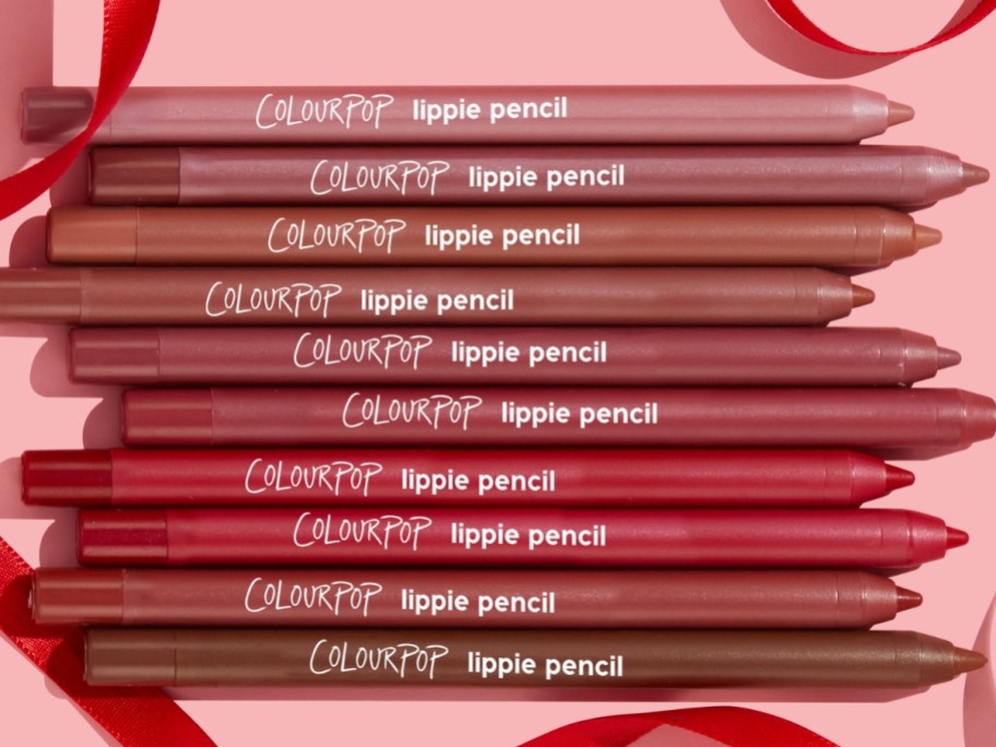 several ColourPop Lippie Pencils in various colors