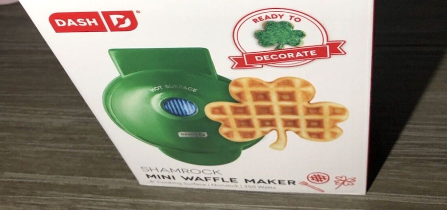 Dash Shamrock Mini Waffle Maker ONLY $7 on Kohls.com (Regularly $15)