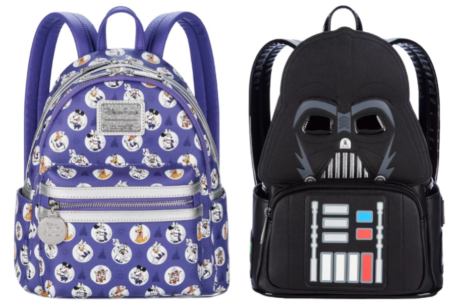 disney 100 and darth vader loungefly mini backpack