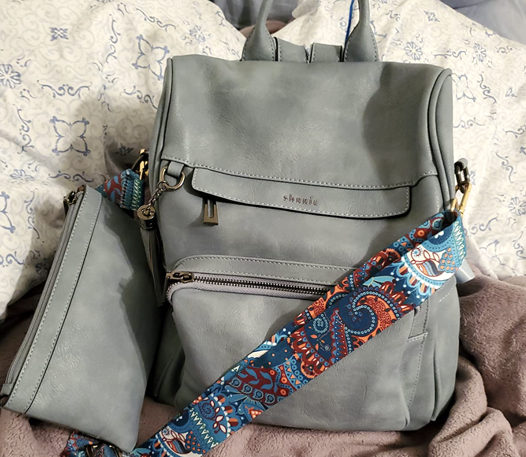 grey backpack set