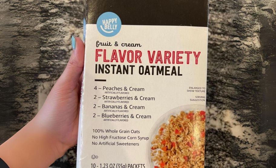 Happy Belly Instant Oatmeal 10-Count Only $1.65 Shipped on Amazon (Reg. $4)