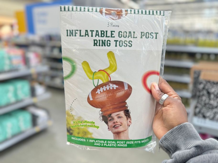 inflatable goal posts ring toss game
