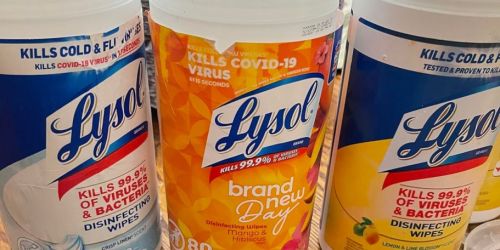 Hurry! Lysol Disinfecting Wipes 3-Pack Just $6.98 at HomeDepot.Com (Reg. $15)