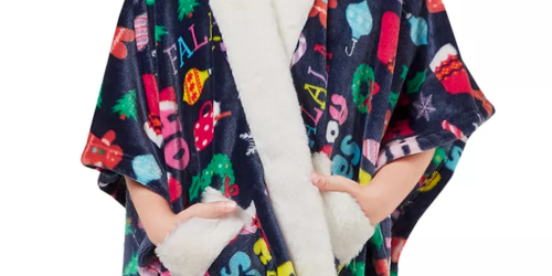 Be Quick! Charter Club Kids Plush Wrap ONLY $4.46 on Macys.com (Reg. $30) – Lowest Price!