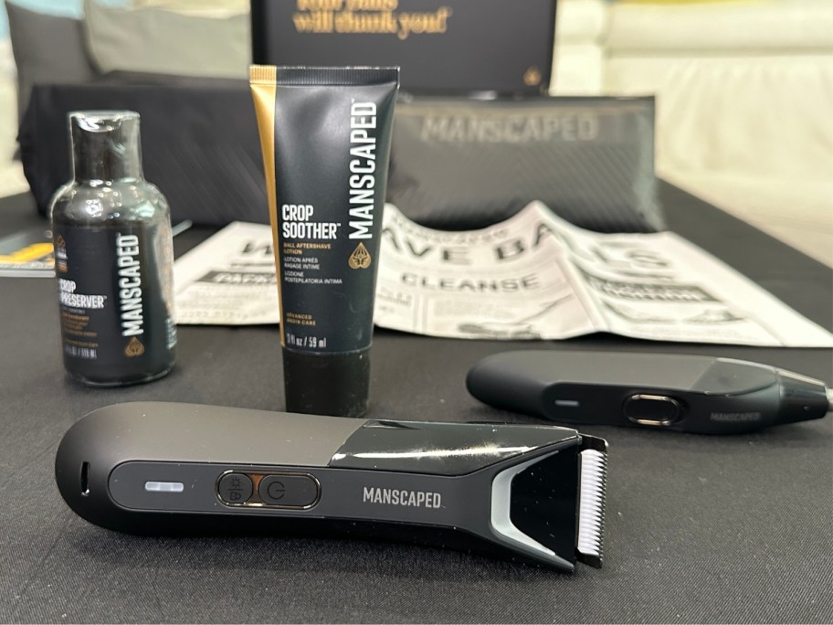 Manscaped trimmers, personal care items, bag and more