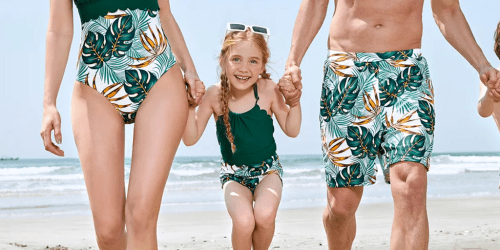 FOUR Matching Family Swimsuits JUST $36 Shipped (Grab Now for Spring Break!)
