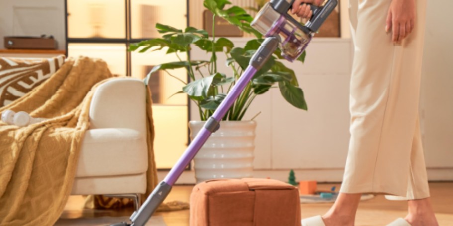 Cordless Vacuum Cleaner Just $78.99 Shipped on Amazon (HEPA Filter & Anti-Hair Wrap Design)