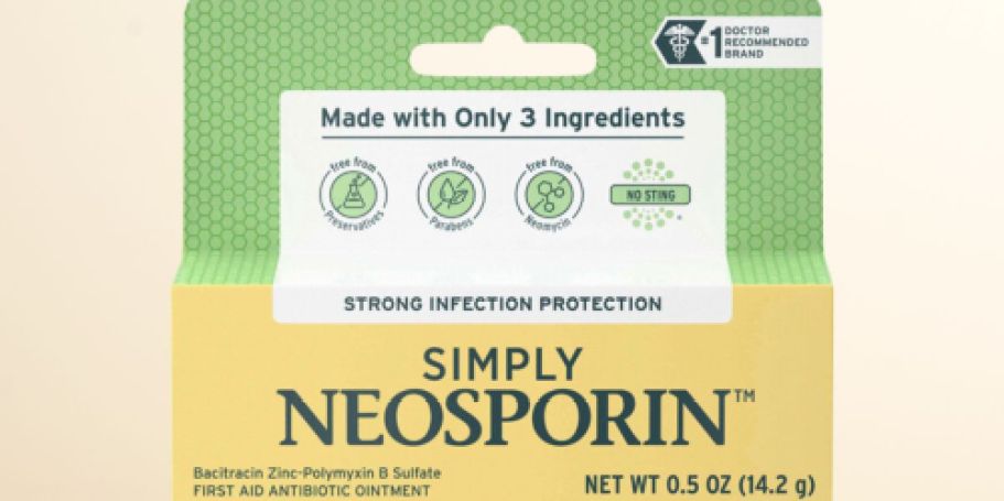 TWO Neosporin Simply Antibiotic Ointments Only $4.48 on Walgreens.com (Regularly $16)