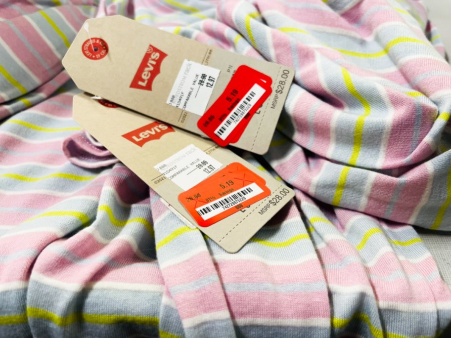 levis tags on womens sweaters
