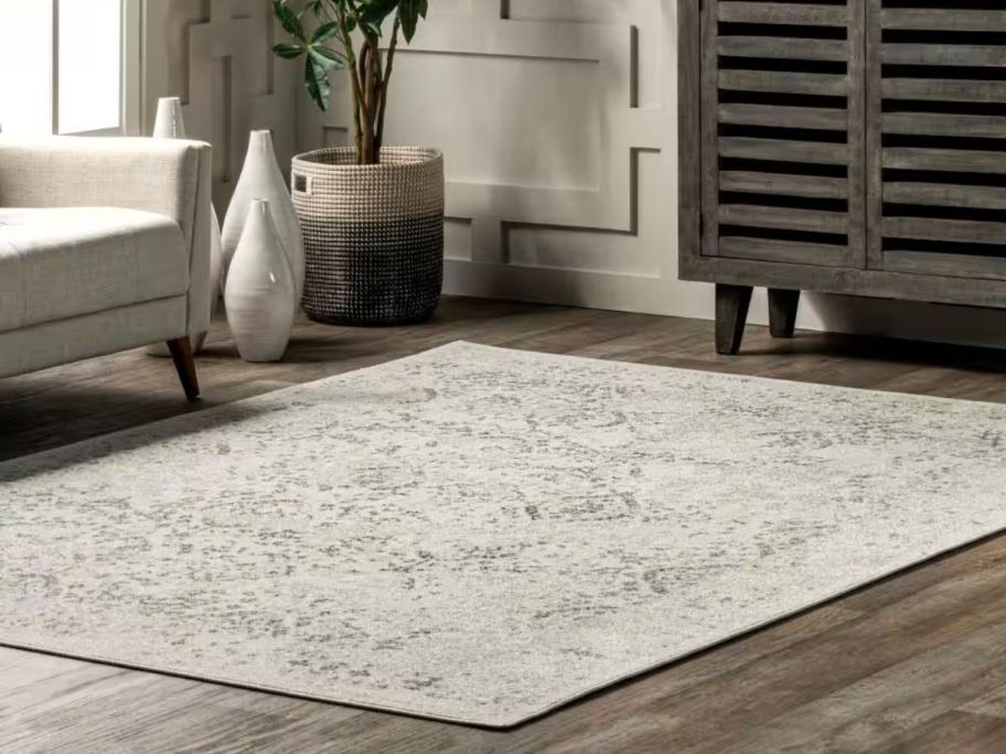 nuLOOM Odell Faded Vintage 9' x 12' Area Rug in living room