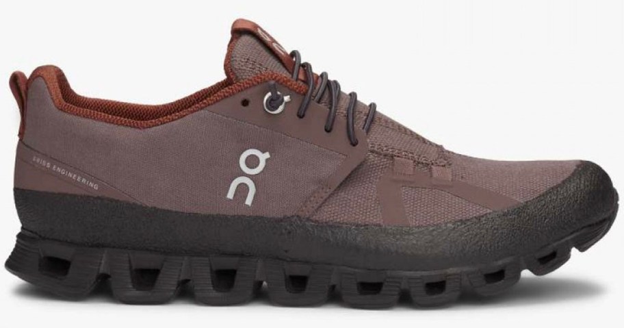 stock image of brown on cloud shoe