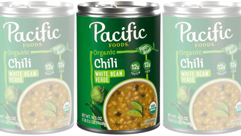 a can of white bean chili