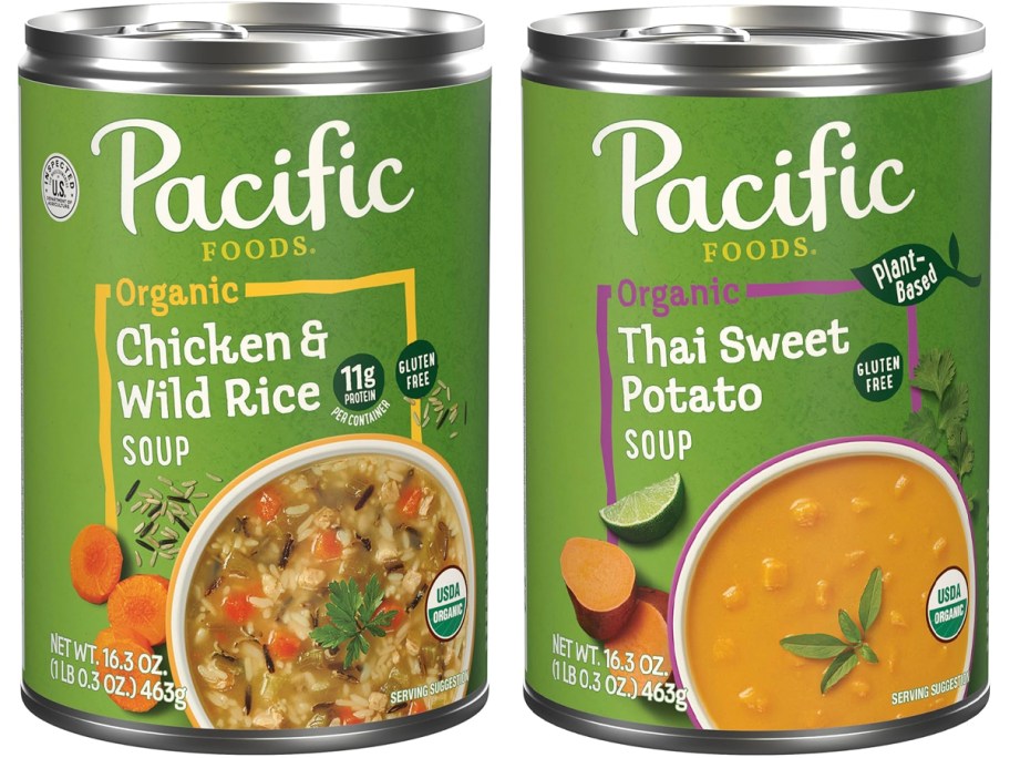 pacific organic soup cans 