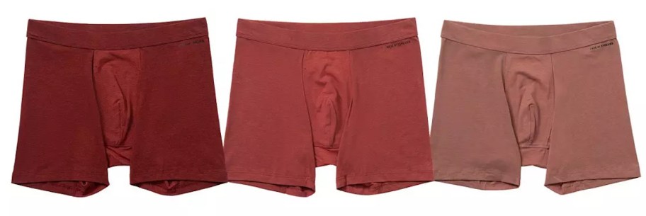 stock photo of red pairs of boxer briefs
