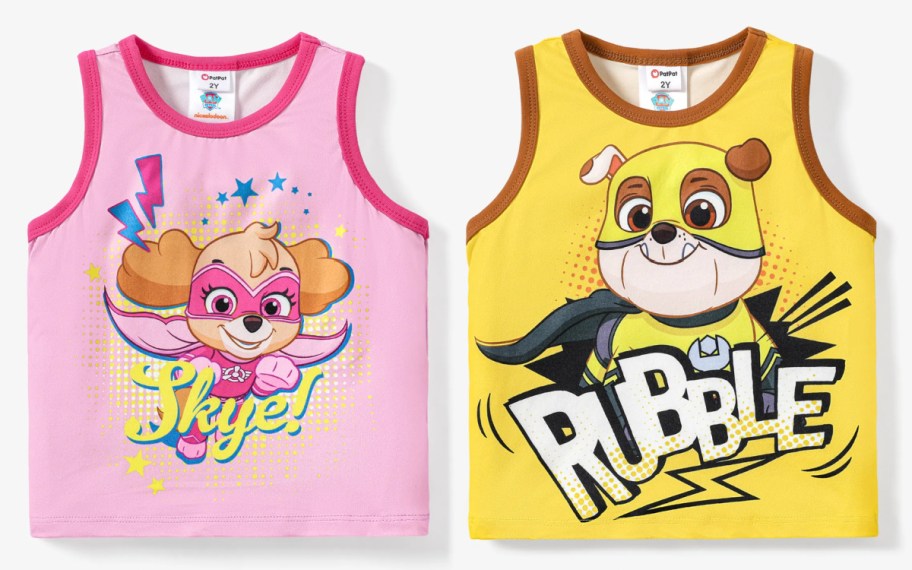 skye and rubble tank tops
