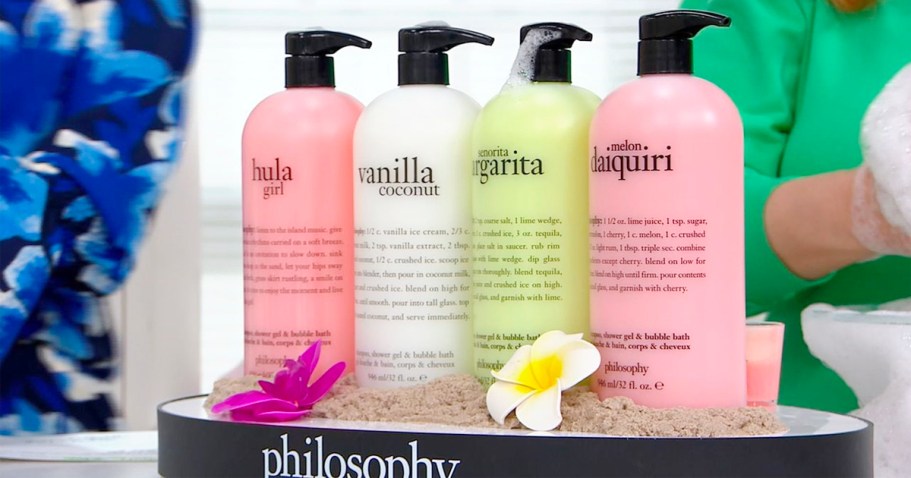 Philosophy 3-in-1 Shampoo, Shower Gel & Bubble Bath 4-Piece Set from $49.98 Shipped (Reg. $110)