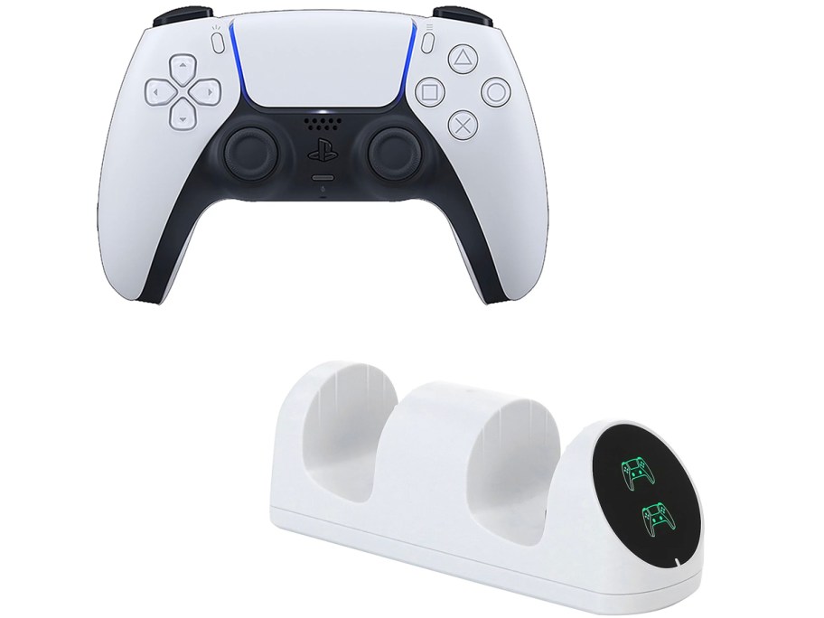 ps5 white controller and charger 