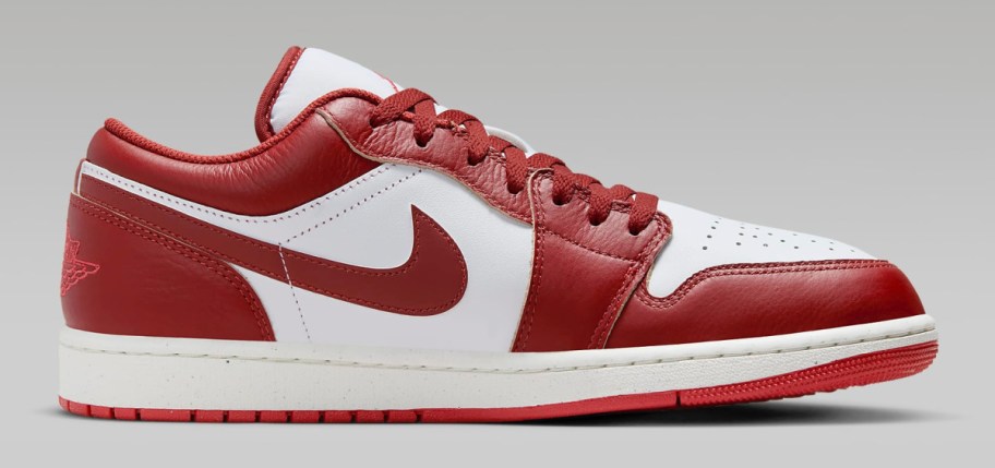 stock image of Air Jordan 1 Low SE Men's Shoes in red and white