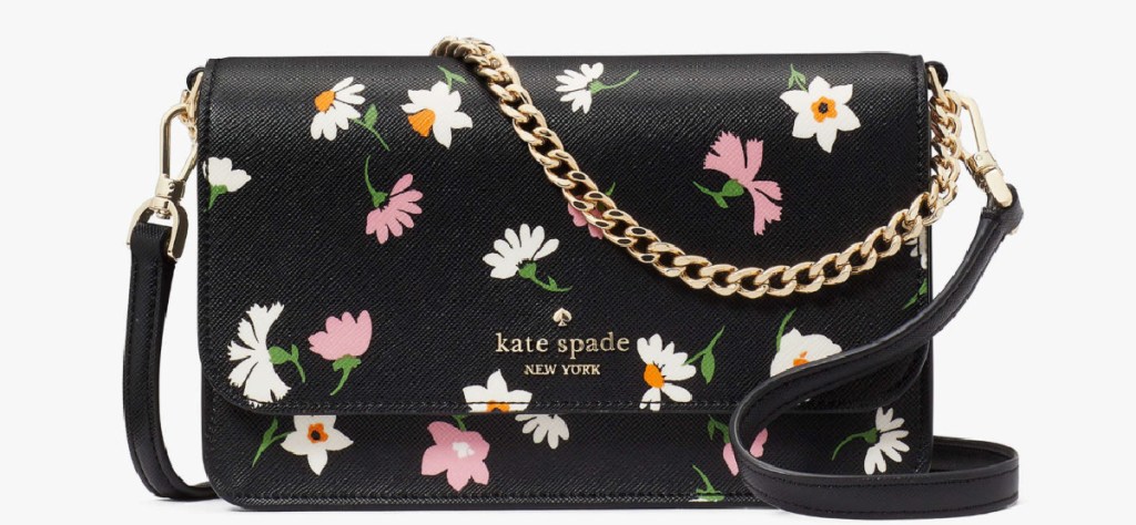 stock image of Kate Spade Madison Floral Waltz Small Flap Crossbody