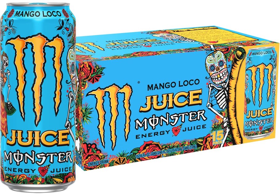 stock image of Monster Energy Juice Monster Mango Loco, Energy + Juice, Energy Drink