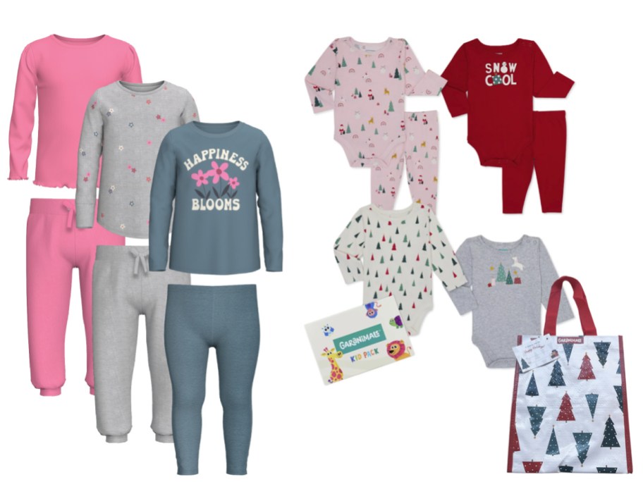 stock image of granimal sets from Walmart in toddler and baby
