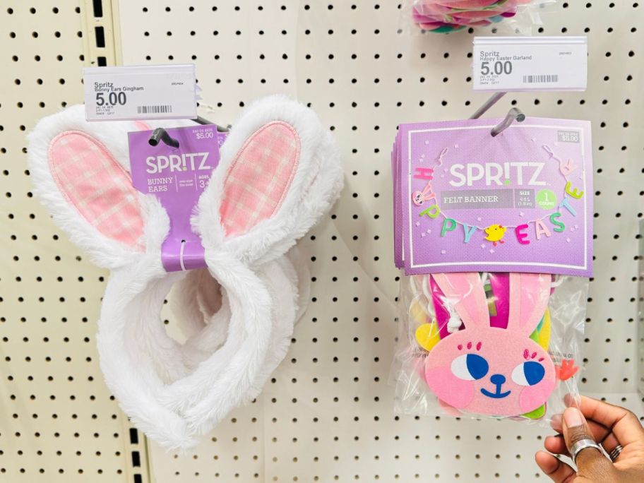 easter decor on display in store