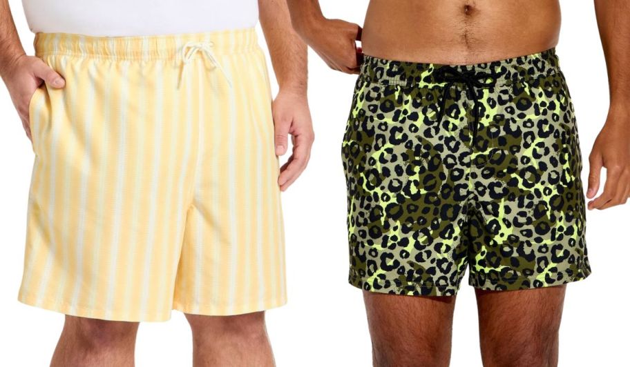 target mens swim in patterns