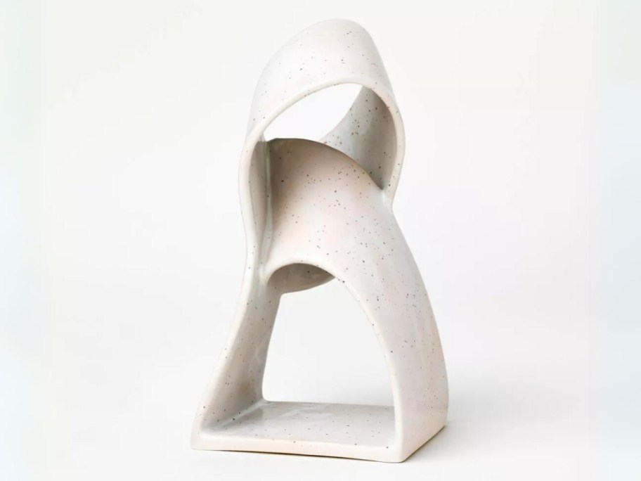 modern style carved round and triangle sculpture