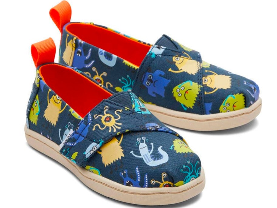 toms blue monsters shoes