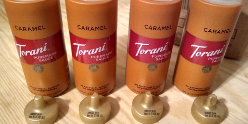 Highly-Rated Torani Caramel Syrup 16.5oz 4-Pack Only $15 Shipped on Amazon