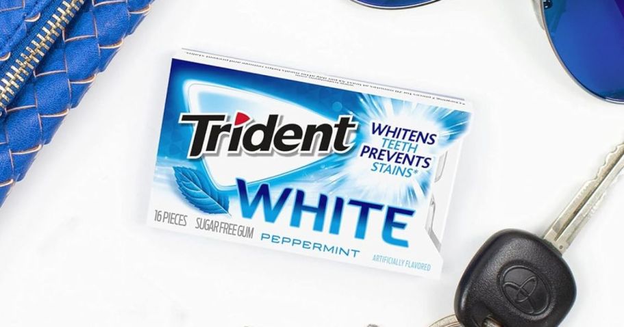 Trident White Peppermint Gum 9-Pack Only $6.97 Shipped on Amazon (Just 77¢ Each)