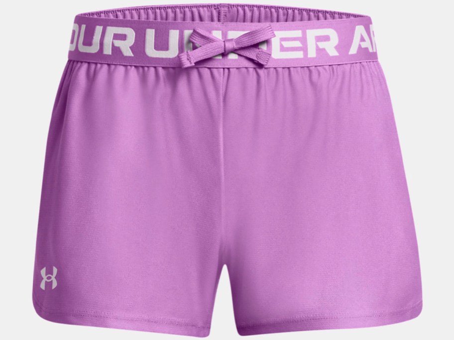 under armour purple kids shorts