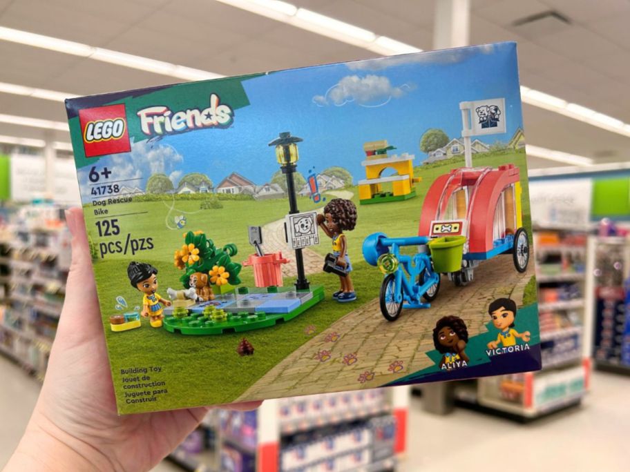 lego set being held up in store